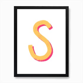 Letter S Art Print