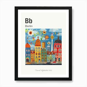 Kids Travel Alphabet  Berlin 4 Art Print