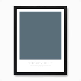 The Colour Block Collection - Smokey Blue Art Print