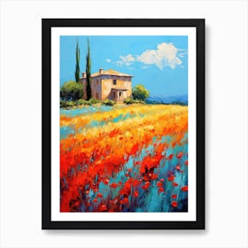 Poppies In The Field 2 Art Print