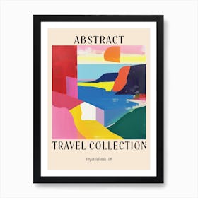 Abstract Travel Collection Poster Virgin Islands Uk 1 Art Print