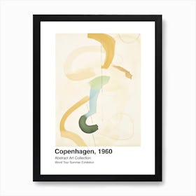 World Tour Exhibition, Abstract Art, Copenhagen, 1960 13 Art Print