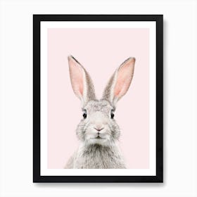 Bunny Face Blush Art Print