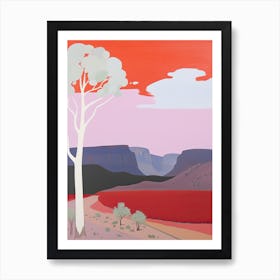 Karoo Desert   South Africa, Contemporary Abstract Illustration 3 Art Print