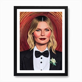 Kirsten Dunst Illustration Movies Art Print