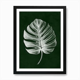 Monstera Leaf Print Art Print