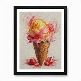 Ice Cream Cone 88 Art Print