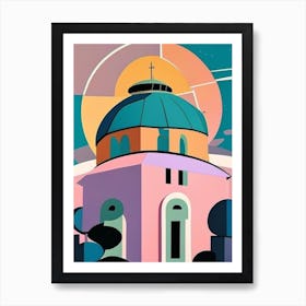 Observatory Musted Pastels Space Art Print