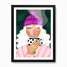 Coffee Girl Art Print