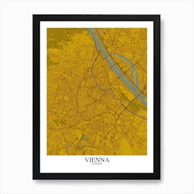 Vienna Yellow Blue Art Print