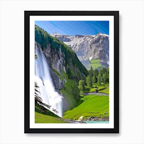 Gavarnie Falls, France Majestic, Beautiful & Classic (2) Art Print