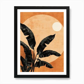 Banana Leaves In The Sun Art Print