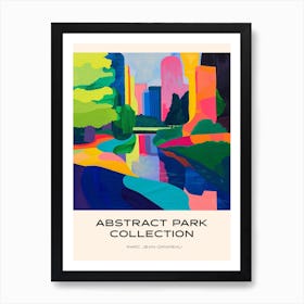 Abstract Park Collection Poster Parc Jean Drapeau Montreal Canada 1 Art Print