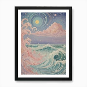 Pastel Ocean Art Print