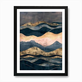 Abstract - Ocean Waves Art Print