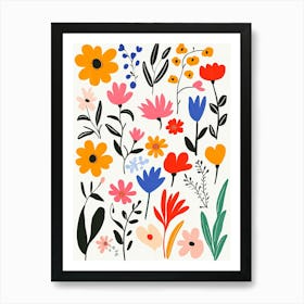 Watercolor Flowers 2 Art Print