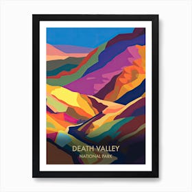 Death Valley National Park Travel Poster Matisse Style Art Print