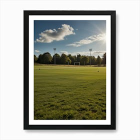 Soccer Field Art Print