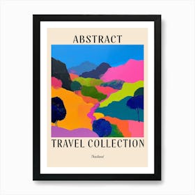 Abstract Travel Collection Poster Thailand 4 Art Print