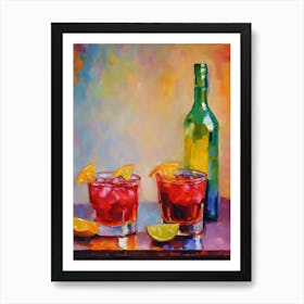 Two Glasses Of Wine Art Print