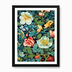 Floral Wallpaper 76 Art Print