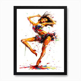 Models Posing - Model Pose Standing Art Print