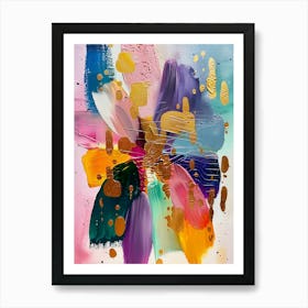 Abstract Flower Painting 2 Art Print