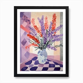 Lavender Flower Illustration 3 Art Print