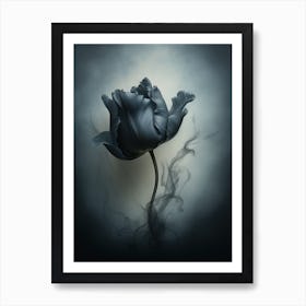 Black Flower 4 Art Print