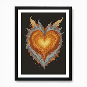 Heart Of Fire 57 Art Print