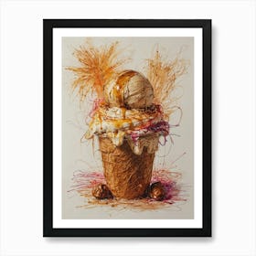 Ice Cream Cone 48 Art Print