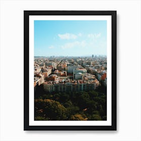 Bird Over Barcelona Art Print