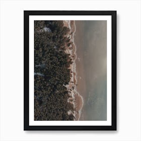 Winter Frozen Lake Art Print