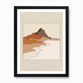 Mountain Shore Art Print