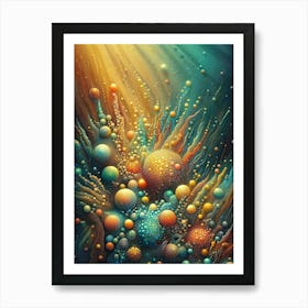 Bubbles And Bubbles Art Print