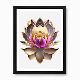 Lotus Flower, Buddhist Symbol Fauvism Matisse 4 Art Print