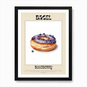 Blueberry Bagel 3 Art Print