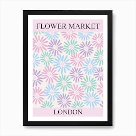 Flower Market London 1 Art Print