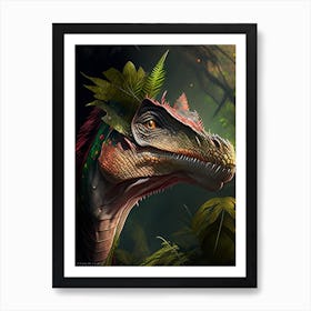 Kritosaurus Illustration Dinosaur Art Print