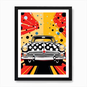 Classic Car Polka Dot 2 Art Print