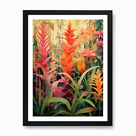 Tropical Plant Painting Dracaena 3 Art Print