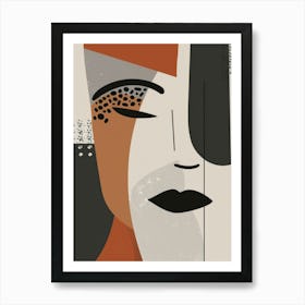 Abstract Face 13 Art Print