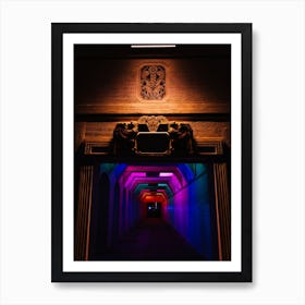 Rainbow Light Tunnel III Art Print