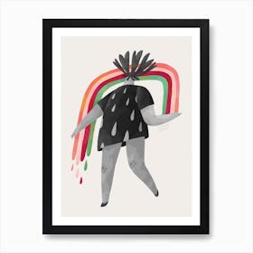 Rainbow Girl Art Print