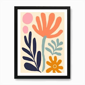 Abstract Floral Painting 3 Art Print