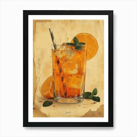 Orange Iced Tea 16 Art Print