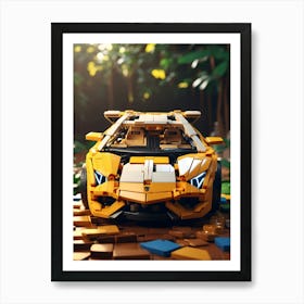 Lego Lamborghini Art Print