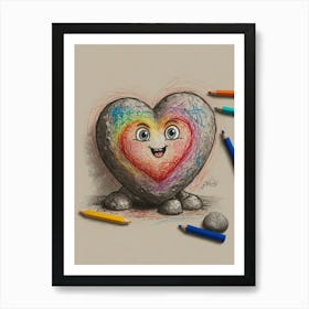 Heart Of Stone 11 Art Print