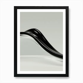 Black And White Glass Sculpture Art Print