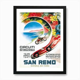 1947 Circuiti Internazionali San Remo Art Print